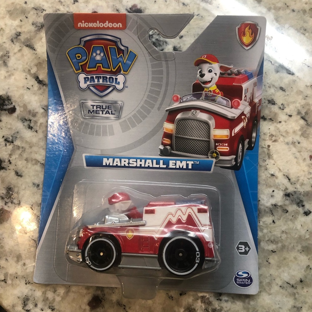 Paw Patrol Marshall EMT Red and White Toy Vehicle Nickelodeon New Collectible